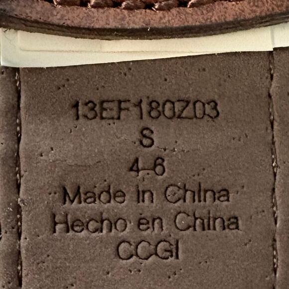 NO Holes Heavy Duty Automatic Buckle Belt Cognac Brown SzS Country Ranch Durable - Picture 7 of 10